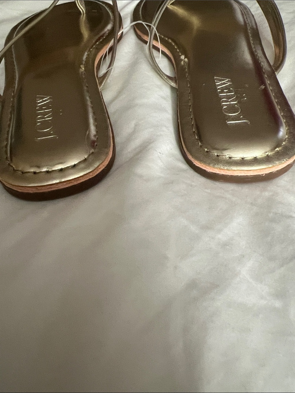 J. Crew Metallic Gold Thong Sandals - Picture 6 of 6